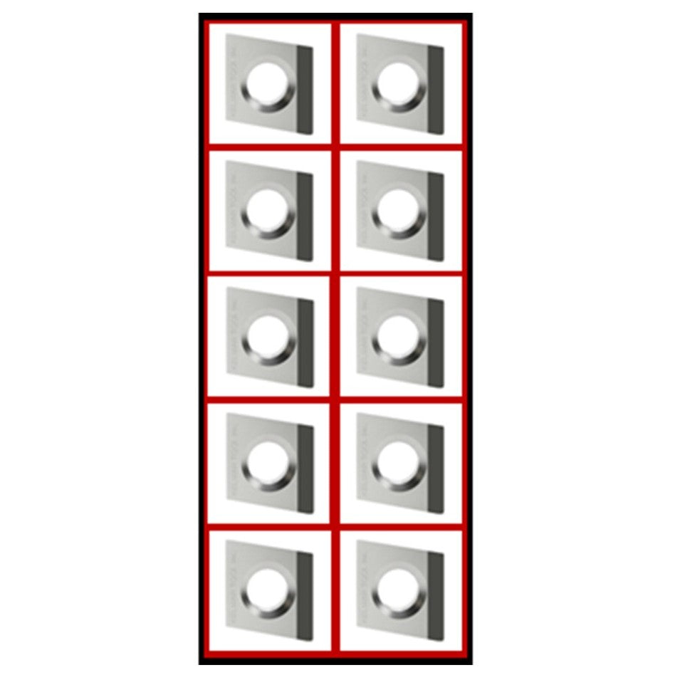 CCGT-21.50.25 Full Edge RH (10pcs.) Polycrystalline Diamond (PCD) Coarse Grade CTM302 (2/30µm)