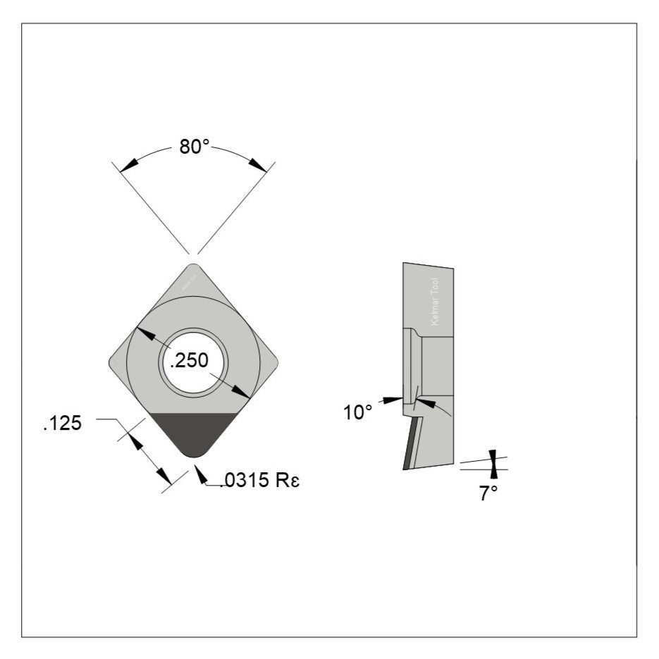 CCGT-21.52 Polycrystalline Diamond (PCD) Coarse Grade CTM302 (2/30µm)
