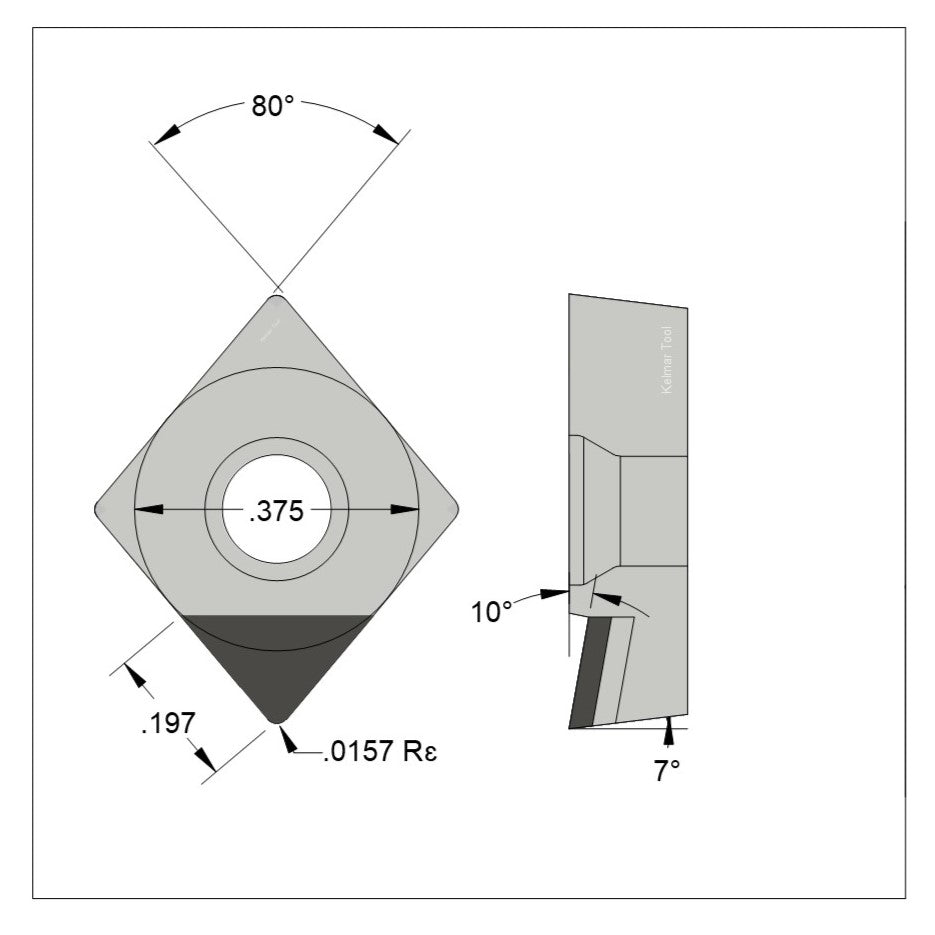 CCGT-32.51 Polycrystalline Diamond (PCD) Coarse Grade CTM302 (2/30µm)