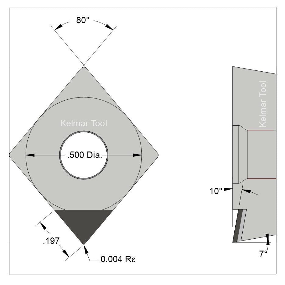 CCGT-430.25 Polycrystalline Diamond (PCD) Coarse Grade CTM302 (2/30µm)