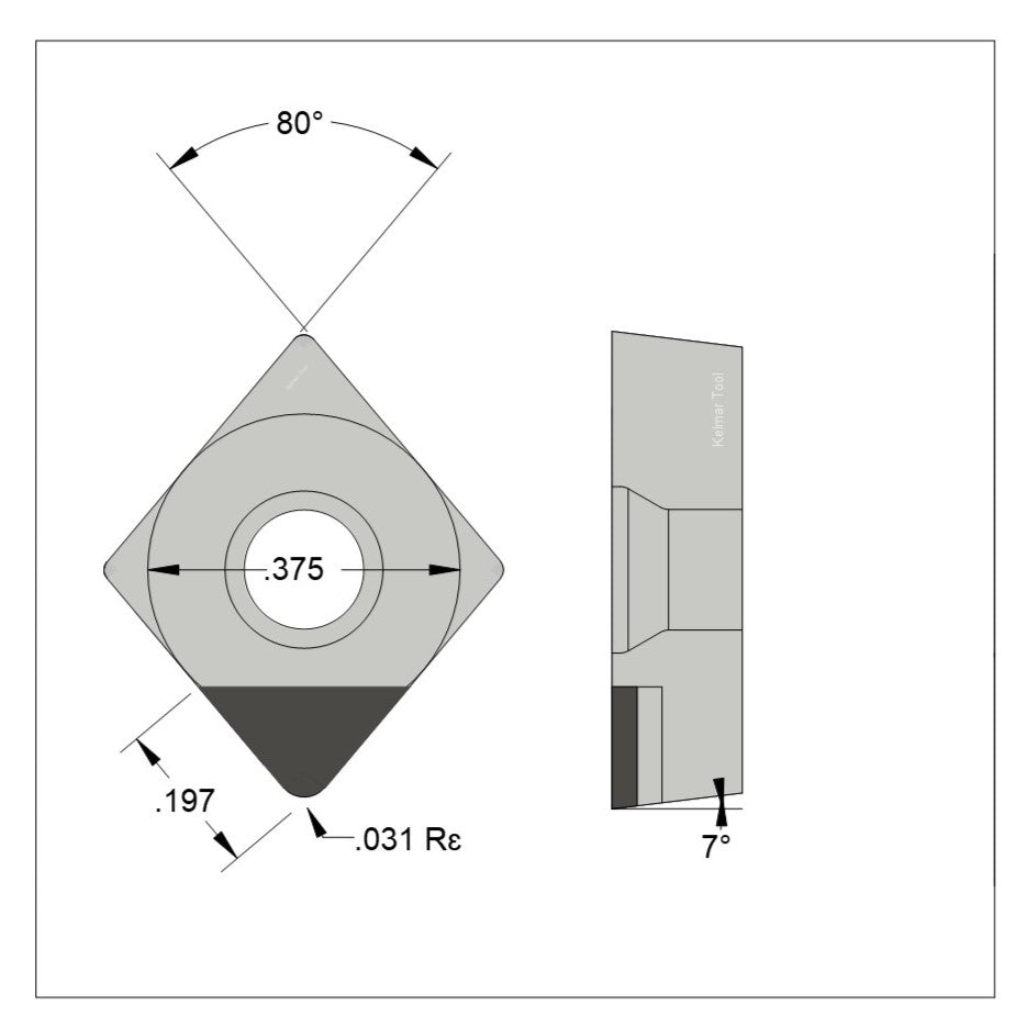 CCGW-32.52 Polycrystalline Diamond (PCD) Coarse Grade CTM302 (2/30µm)