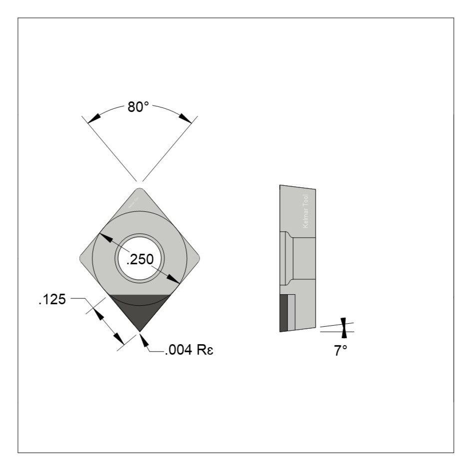 CCGW-21.50.25 Polycrystalline Diamond (PCD) Coarse Grade CTM302 (2/30µm)