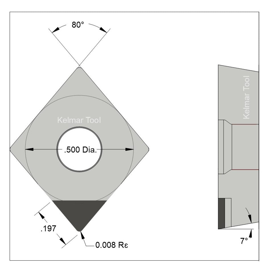 CCGW-430.5 Polycrystalline Diamond (PCD) Coarse Grade CTM302 (2/30µm)
