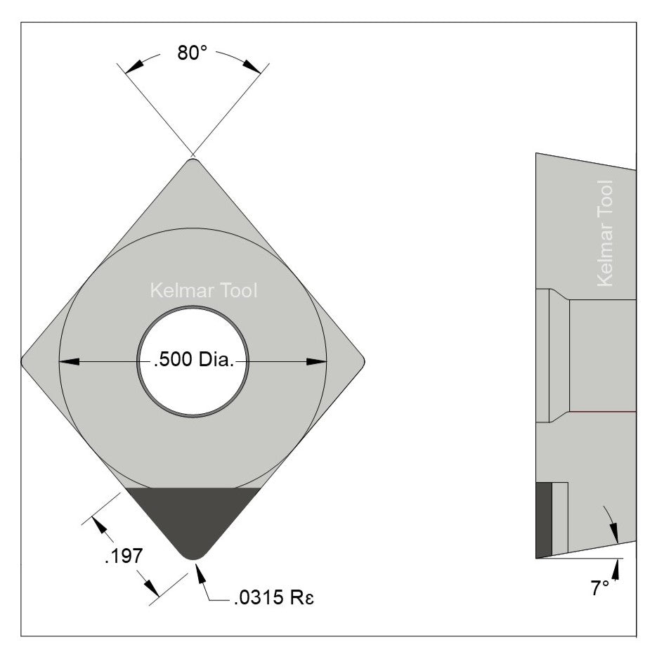 CCGW-432 Polycrystalline Diamond (PCD) Coarse Grade CTM302 (2/30µm)