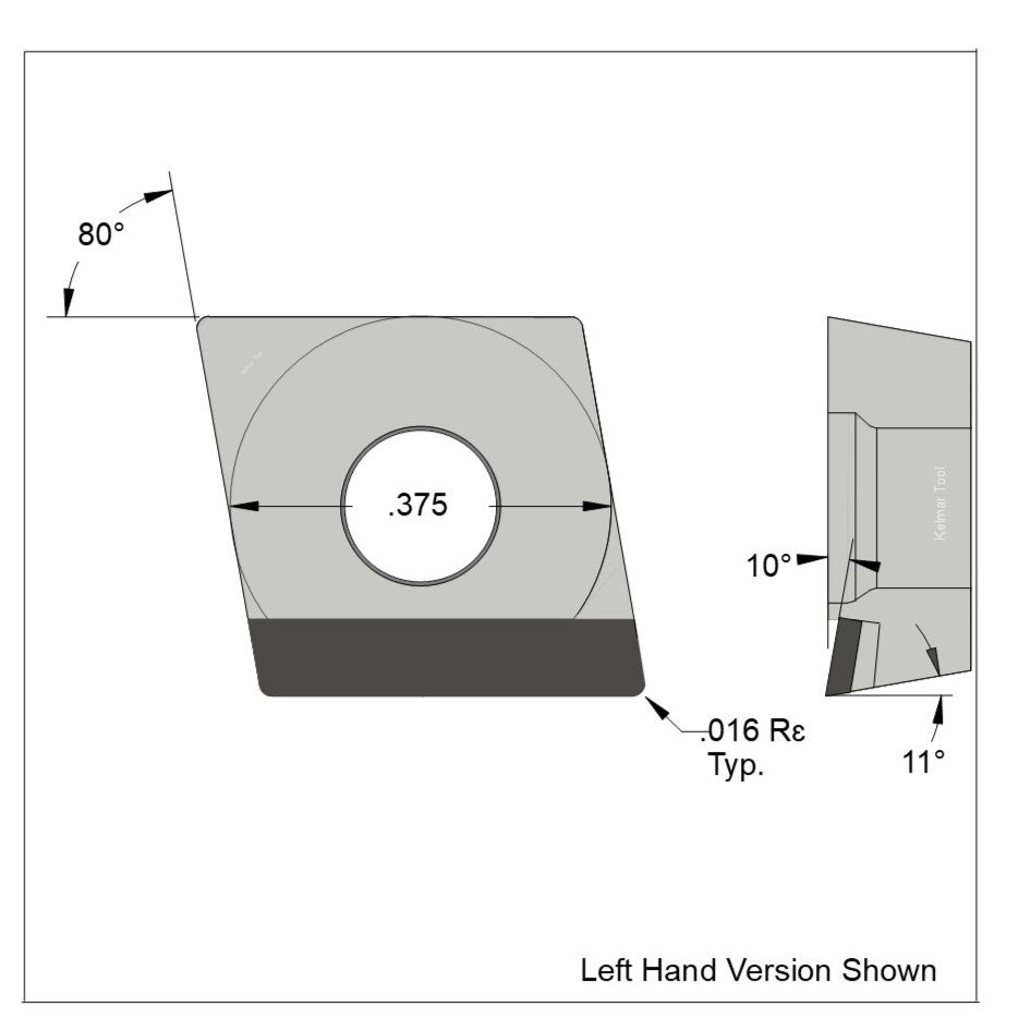 cpgt-32.51 full edge left hand pcd insert